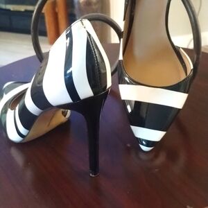 INC Black & White Heels